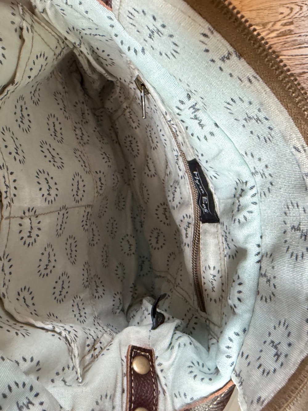 MYRA Crossbody Canvas & Textile Bag - Picture 7 of 8